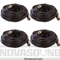 50 FT Premium XLR Cables — Audio, Sound, Stage, Studio, Recording, DJs, Miami, Gear, Equipment, 