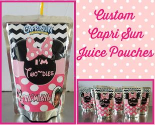 Minnie Mouse themed party favors, decoration pouches