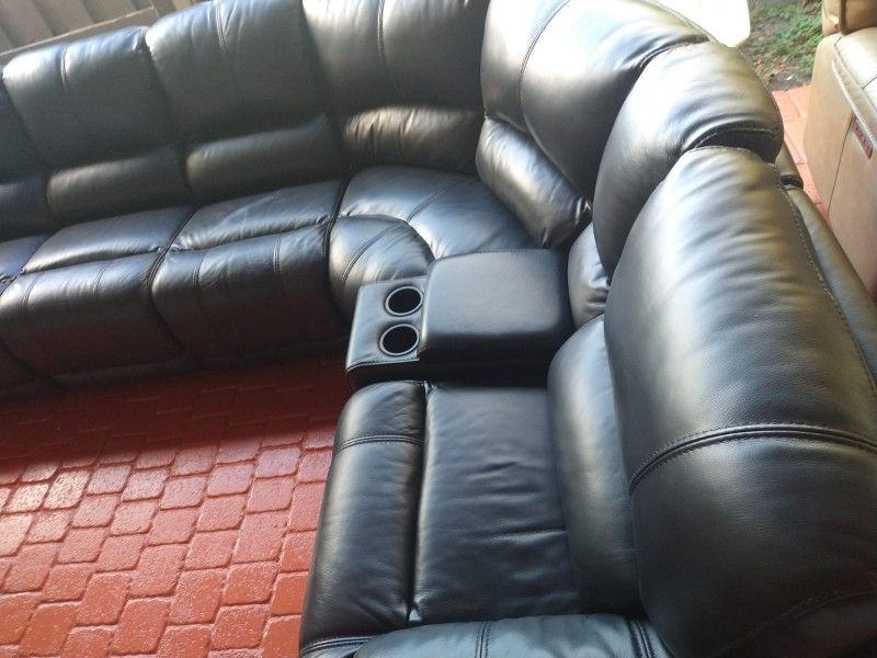 SECTIONAL GENUINE LEATHER RECLINER ELECTRIC ... DELIVERY SERVICE AVAILABLE 💥🚚💥