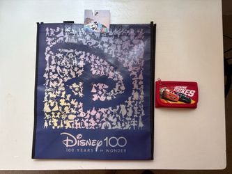 Brand New Disney 100 Years Anniversary Limited Edition Reusable Bag + Free New Disney Cars Wallet (never used), Price $3