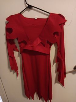 Red  fire queen  Halloween Costume Dress