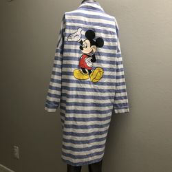 Mickey mouse stripe long~ shirt  S~ M size