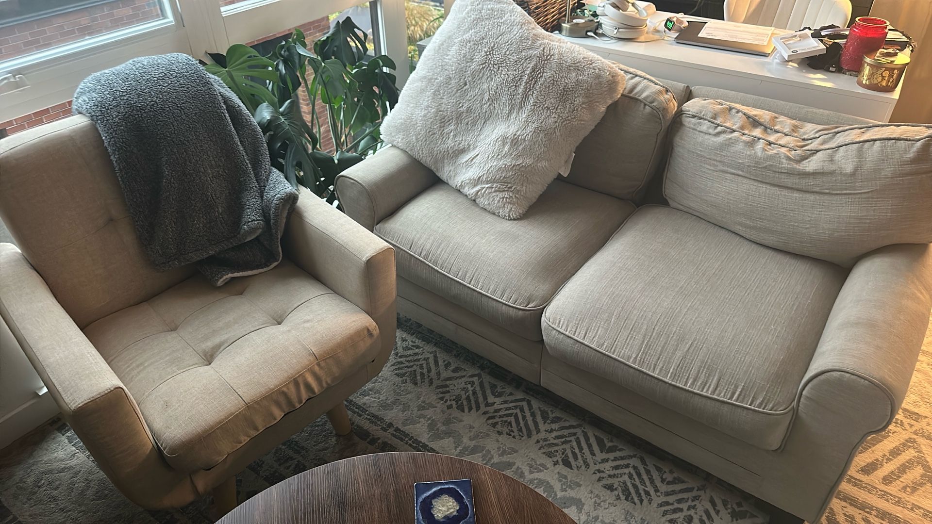 Loveseat Couch And Chair Set