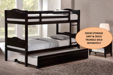 $250 twin bunk bed not including mattress and trundle