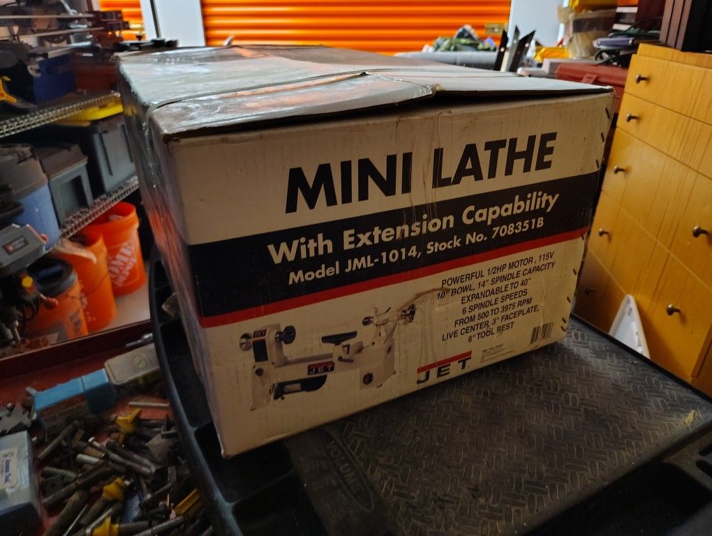 BRAND NEW JET JML-1014 Mini Lathe (NIB) - 10" Bowl / 1/2HP Wood Lathe
