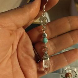 Quartz Dangle Earrings