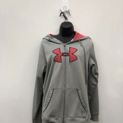 Under Armour Zipper Hoodie Sweater Jacket Women's Gray Size XL