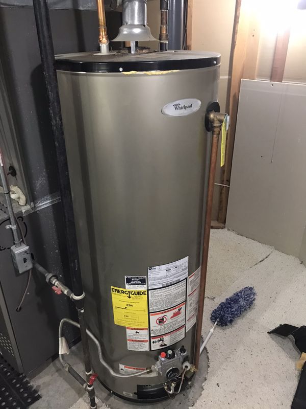 Whirlpool 50 gallon gas water heater for Sale in Olathe, KS OfferUp