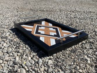 Hand Made Wood Barn Quilt Serving Tray