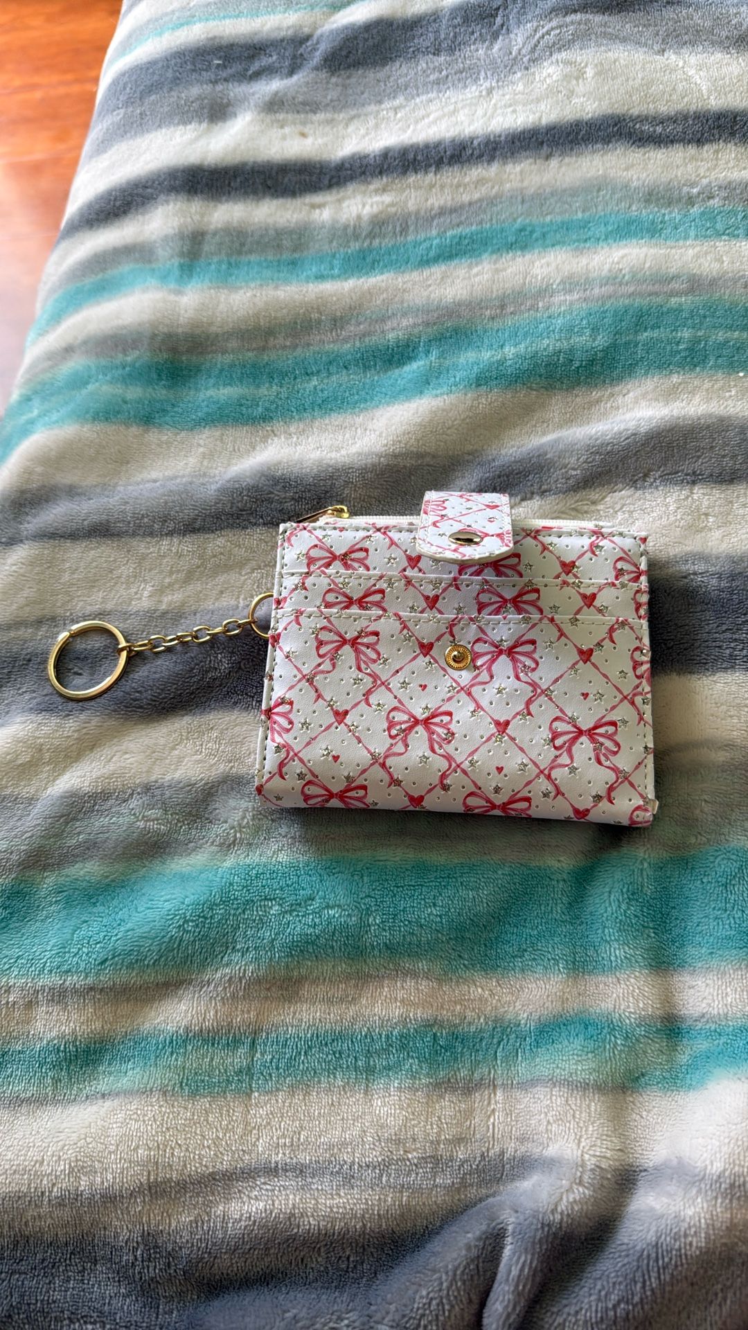 Small Wallet With Sparkles and Bows