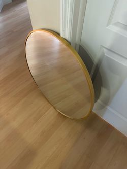 Gold Circle Mirror