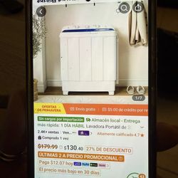 Lavadora Portátil 28 Litros 