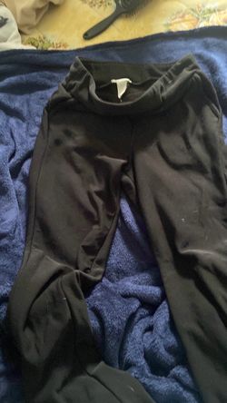 Black Leggings with Wide Waistband