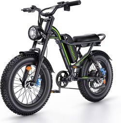 Brand new Electric Bike for Adults, 1500W Peak, 20" x 4.0" Fat Tire Ebike 48V 20.8Ah Removable Battery, 7-Speed, UL Certified Long Range Electric Bicy