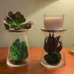 Clearly Creative Candle Holders Set Of Two