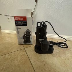 Everbilt 1/3 HP Aluminum Submersible Sump Pump Tether Switch