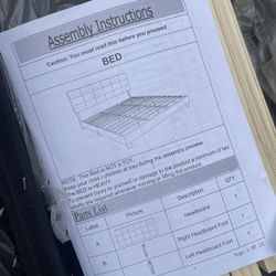 New King Size Platform Bed Frame With Headboard 