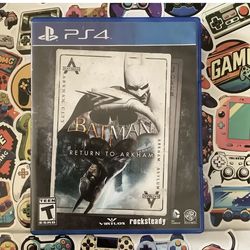 Batman Return to Arkham PS4 Complete CIB – Arkham Asylum  Arkham City Remastered