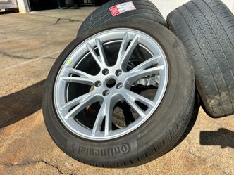 4x 19” 2024 Tesla Model Y Gemini Wheels USED Continental 255/45/19 15% 5x4.5