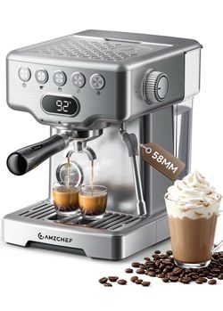 AMZCHEF Ultra Espresso Machine, 58mm Professional With PID Temperature
