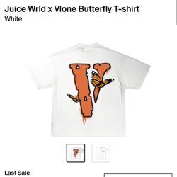 Vlone Juice Wrld Butterfly Tee M