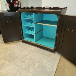 Vintage Sewing Machine Table / Wine Bar