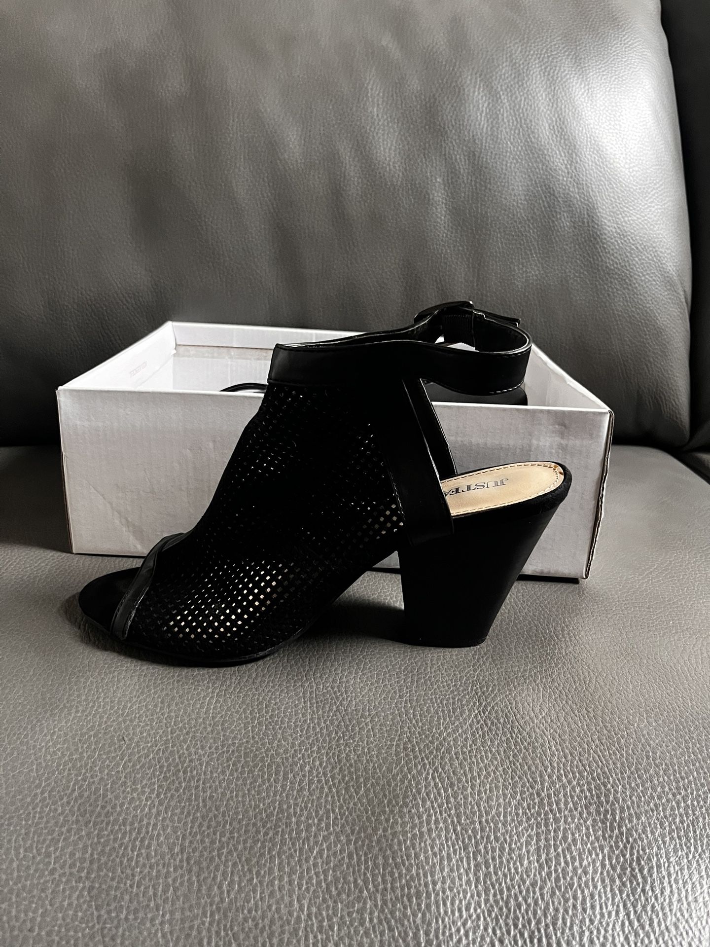 Black Wedge Heels