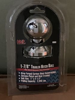 Trailer Hitch Ball 1-7/8in  2000lb, New