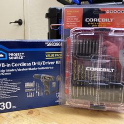 30pc Drill/driver Kit With 60pc Bit Kit 