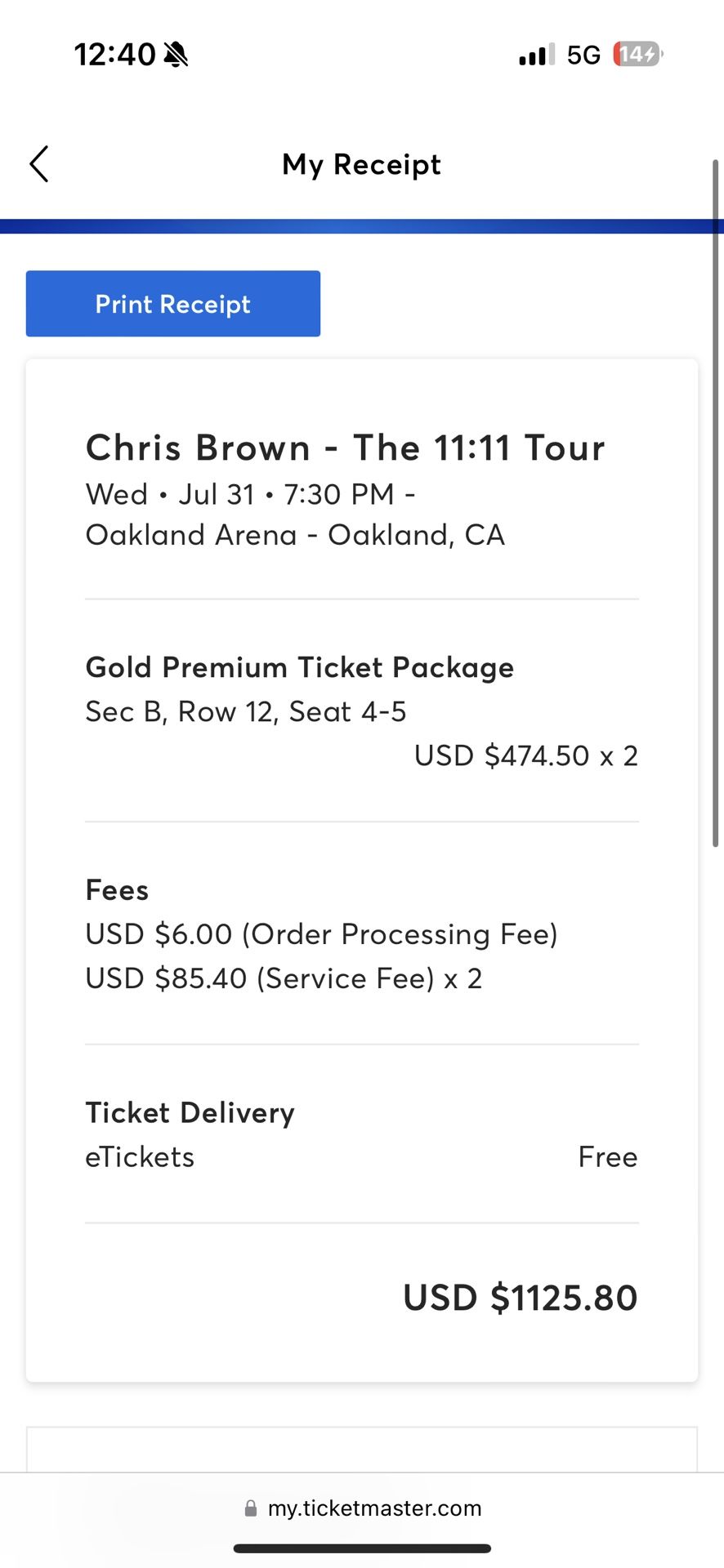 Chris Brown 11:11 Tour