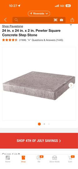 24” x 24” x 2” Concrete Paver / Stepping Stone