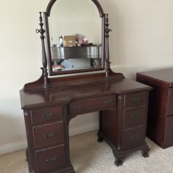 Antique  Mahogany Vanity