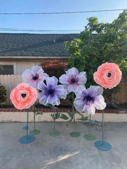 LA 6 Giant Flower Stands Set