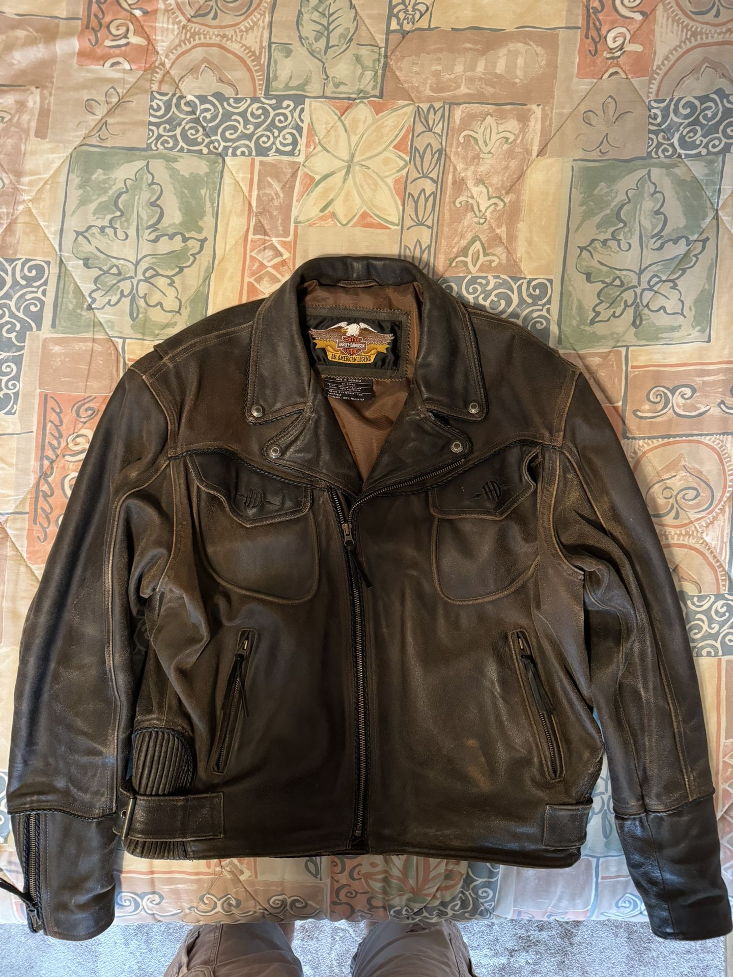 Harley-Davidson Distressed Leather Jacket 
