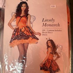 Monarch Butterly Costume Sm And Med New!!