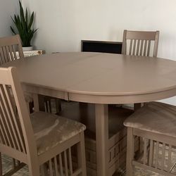 Table with four chairs