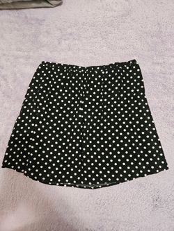 Mini skirt poka dot