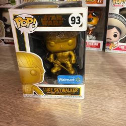 Luke Sky walker Golden Funko Pop