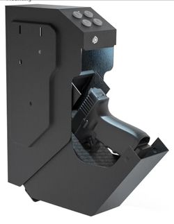 Keypad Bedside Gun Safe for Handgun, Quick Access Pistol Safe