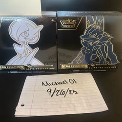 Mega Lucario & Mega Gardevoir PC ETB Pair