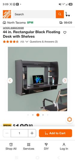 Wall mounted desk