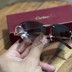 Cartier Glasses - brown gold