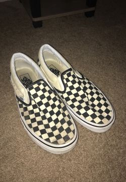 Checkered Vans Size 9 men