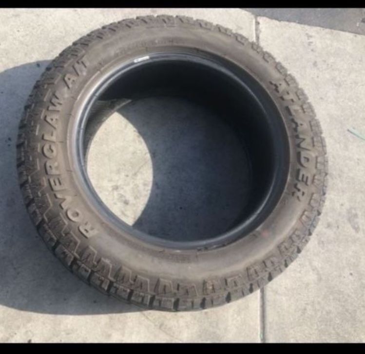 1 Only — 225/65r17 LT Atlander Roverclaw Tire 90% Treads 2022 DOT!!!