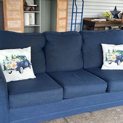 Navy Blue Serta Sleeper Sofa