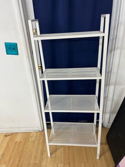 White Metal 4 Tier Shelf