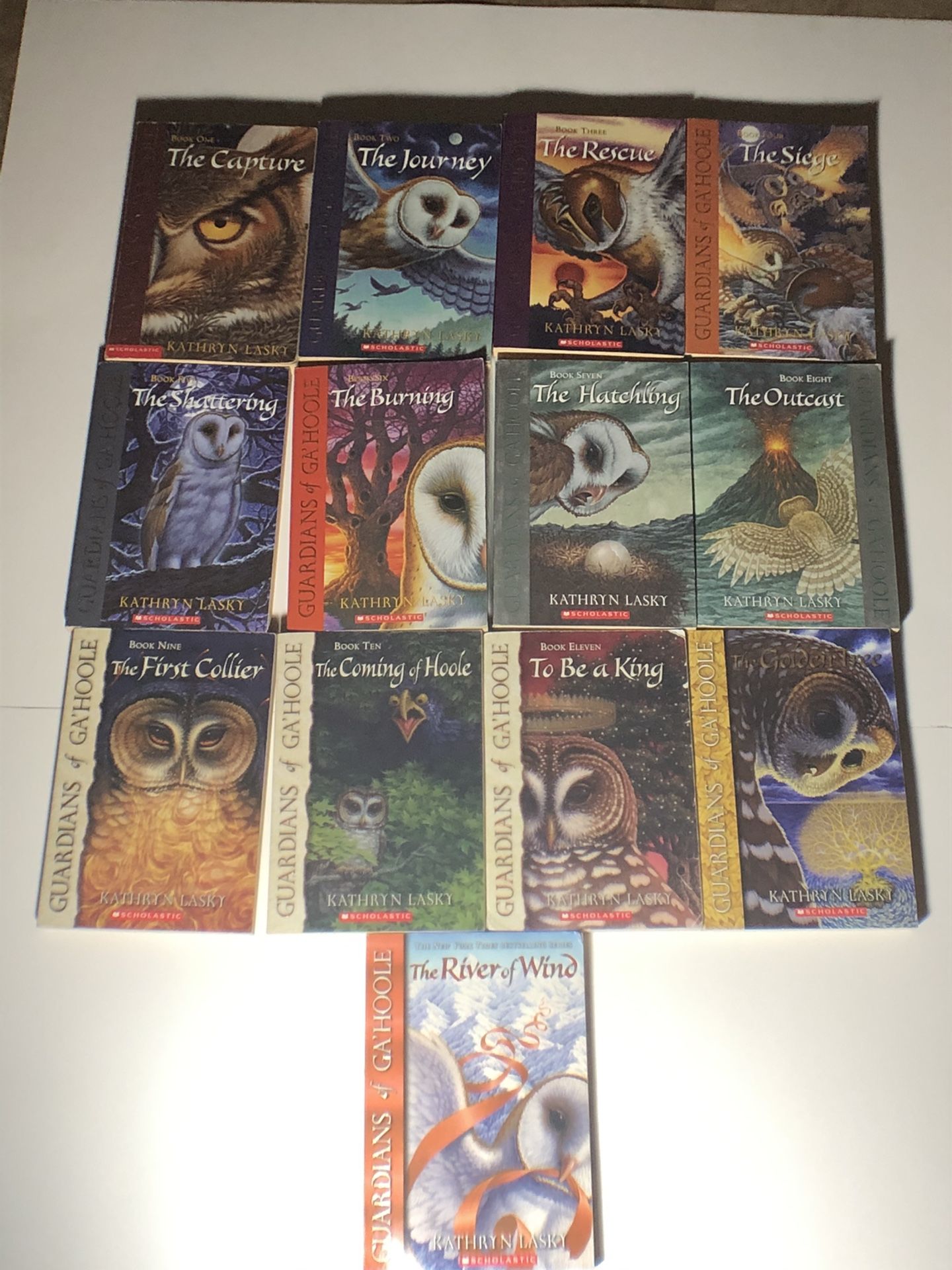 Lot of 13 Guardians of Ga'Hoole Set 1-13 by Kathryn Lasky Scholastic Series