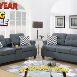 2 Pc Sofa And Loveseat 