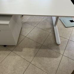 IKEA Bekant Desk and Galant Storage Cabinet 