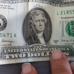 Old 2 Dollar Bill